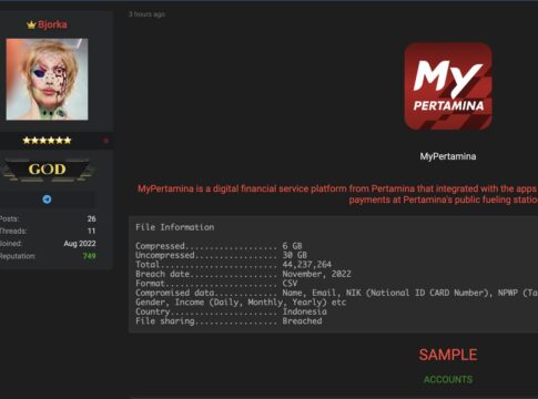 Buktikan Ancamannya, Bjorka Bocorkan Data Aplikasi MyPertamina - MNC ...